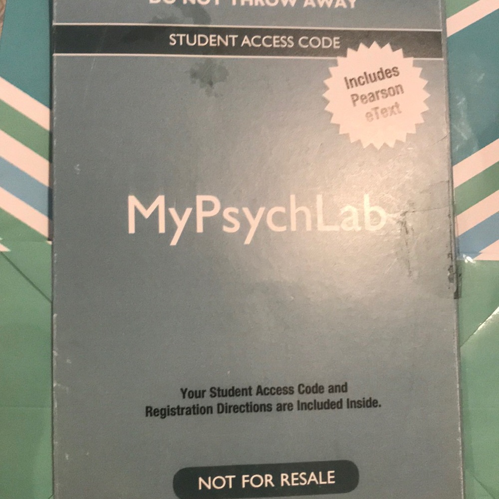 access code and Psychology text book 5th edition